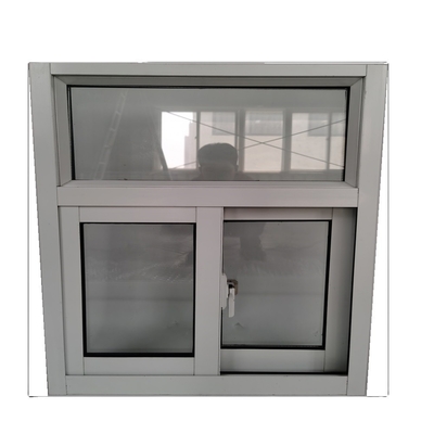 Modern ontwerp zwart aluminium schuifvenster met hoog beveiligingssysteem en beveiligingsbalken
