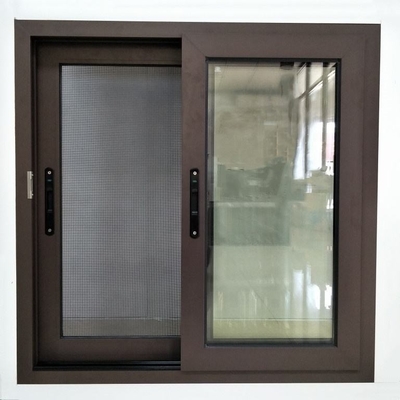 Grote dubbele glazen aluminium schuiframmen met glasvezel-schermnetmateriaal